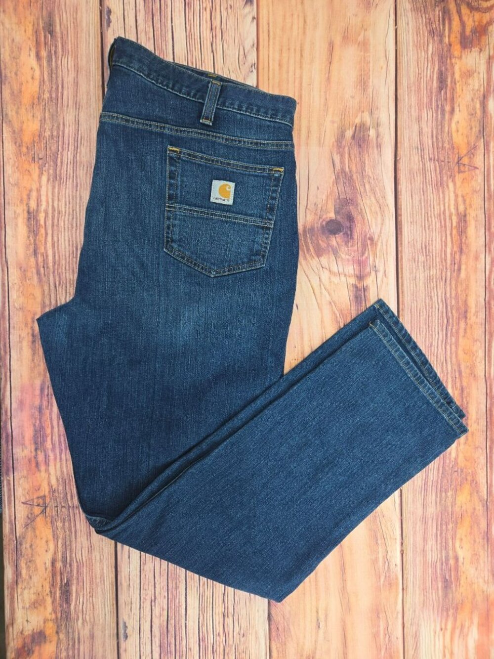 Carhartt Mens Relaxed Rugged Flex Straight Jeans 42x34